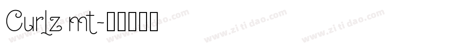 Curlz mt字体转换
